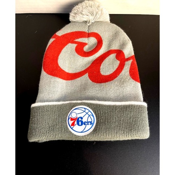 Other - NBA Philadelphia 76ers Beanie Winter Pom Knit Ski Hat